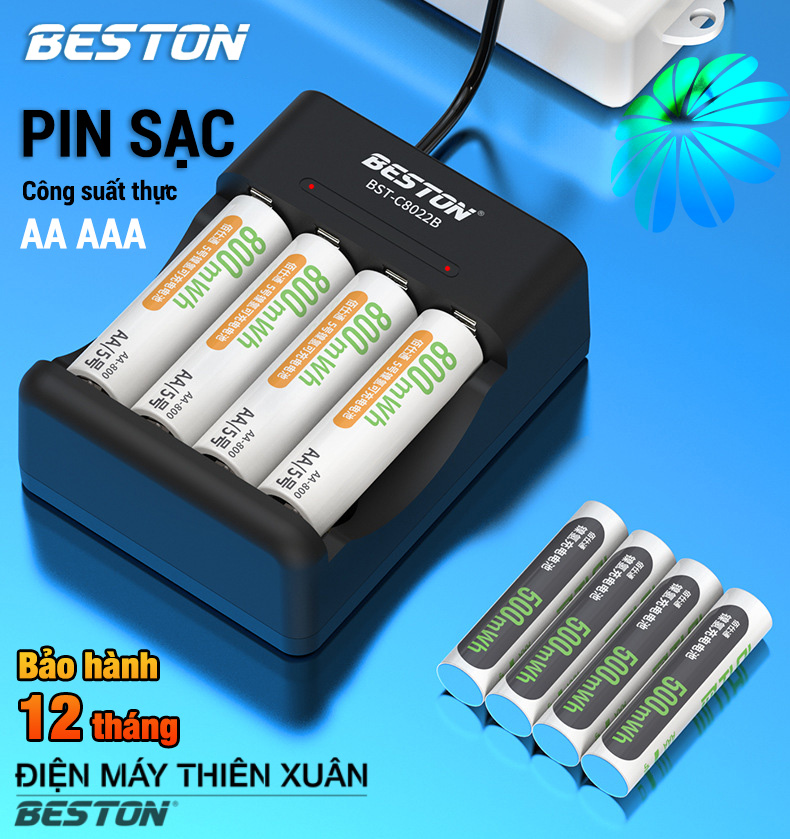 Bộ Sạc Pin AA AAA pin thay thế cho pin 1.5v cho remote, micro, đồ chơi