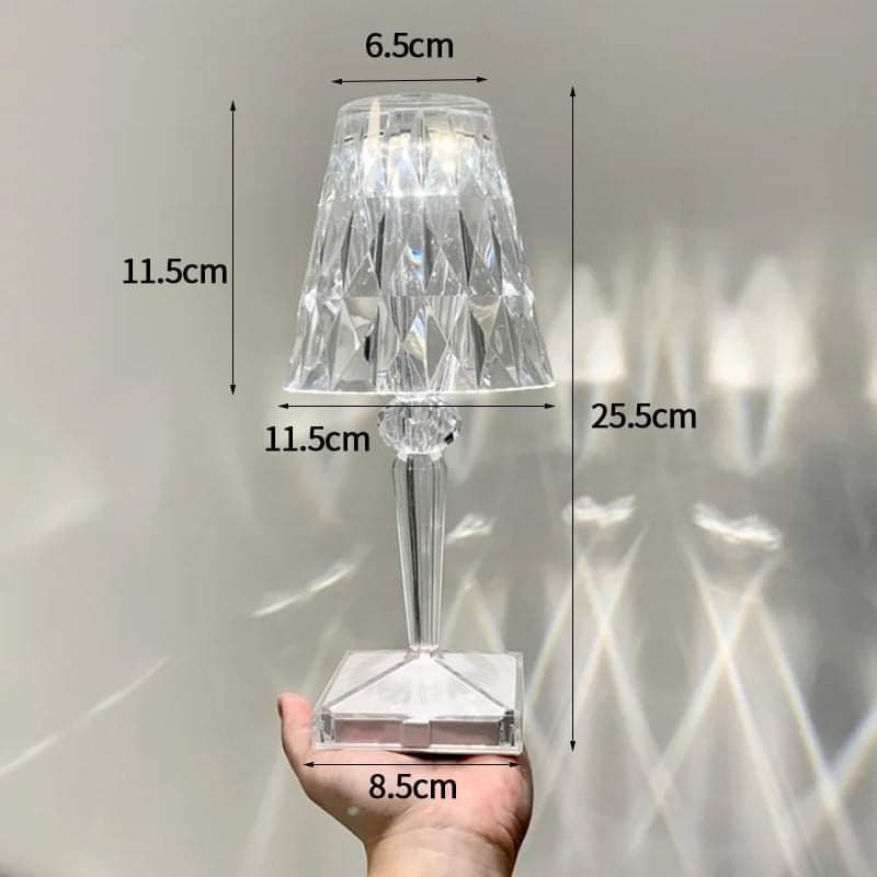 Đèn Ngủ Pha Lê Cổ Điển Để Bàn SHOME Đèn Pha Lê Đổi Màu Trang Trí