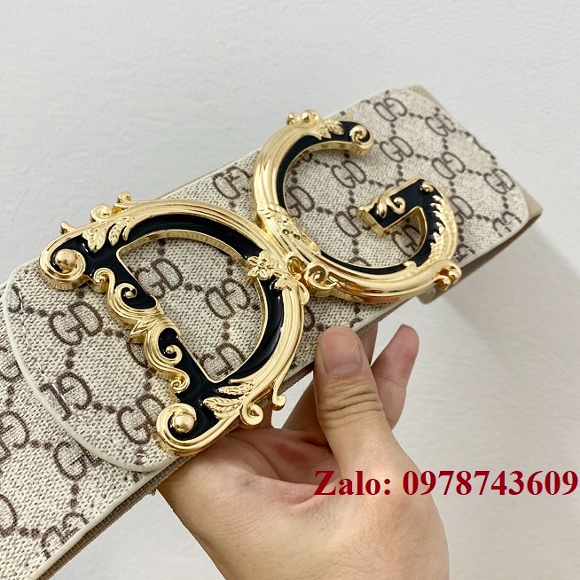 Đai váy nịt đầm D.G kem trắng