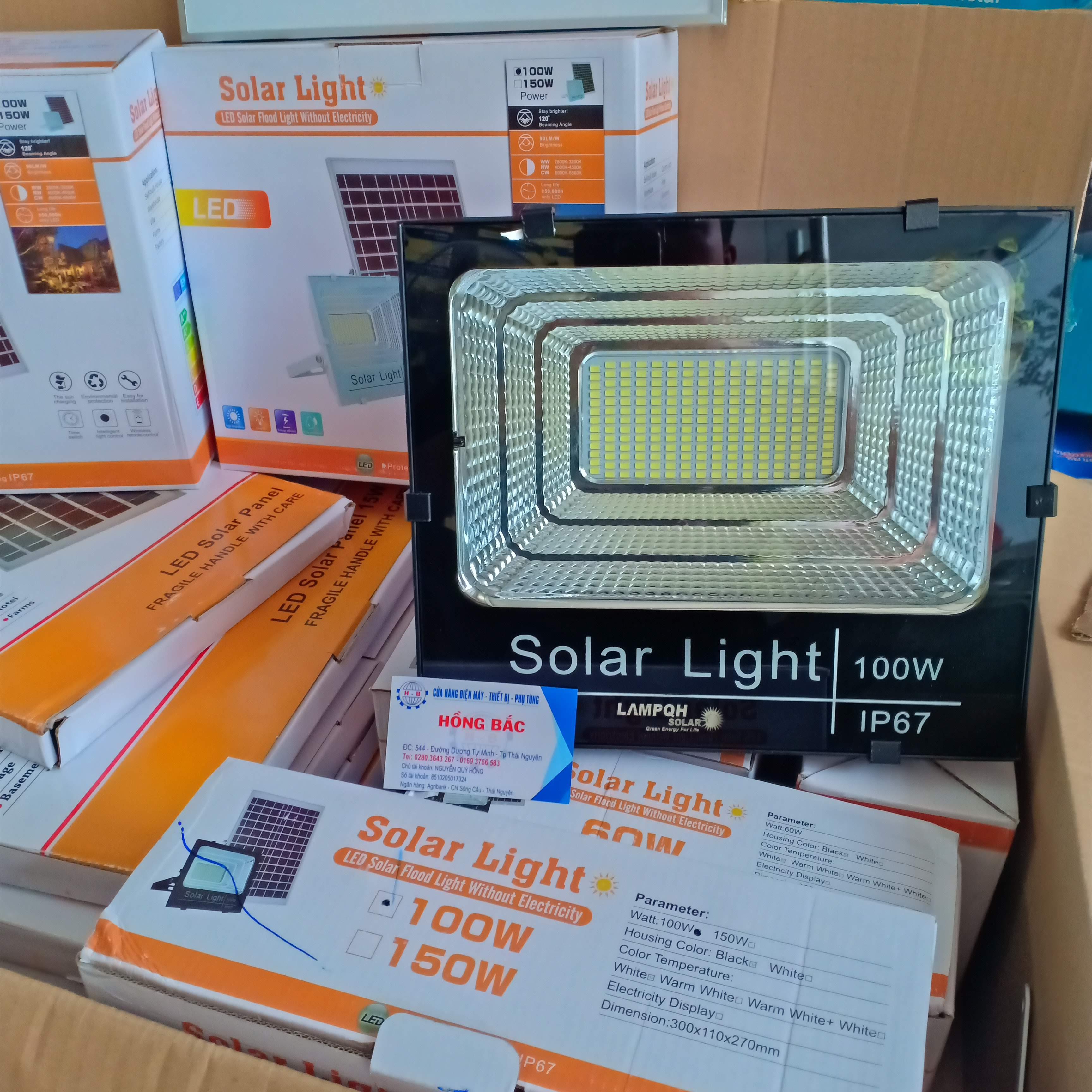 ĐÈN LED NĂNG LƯỢNG MẶT TRỜI SOLAR LIGHT 100W