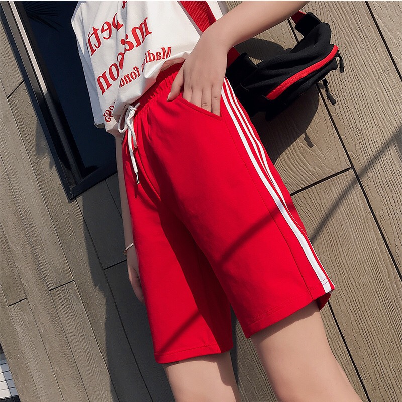 [Hình Thật + Video ] Quần Short 3 Sọc Trend - Quần thun 3 Sọc M66