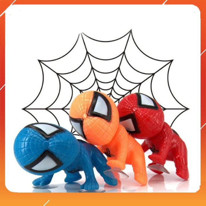 Nhện nhựa bám đuôi xe ( mô hình spider man bám xe)