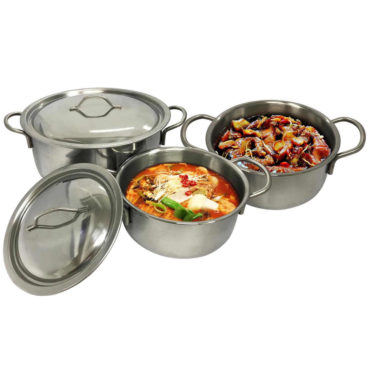 Bộ 3 nồi inox Duxton DG-03MD 16-18-24cm