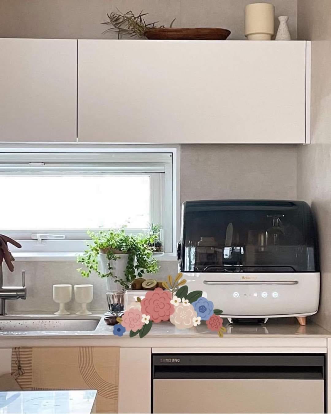 Máy Sấy Kèm Tiệt Trùng Chén Bát Heimchef 70L Hàn Quốc