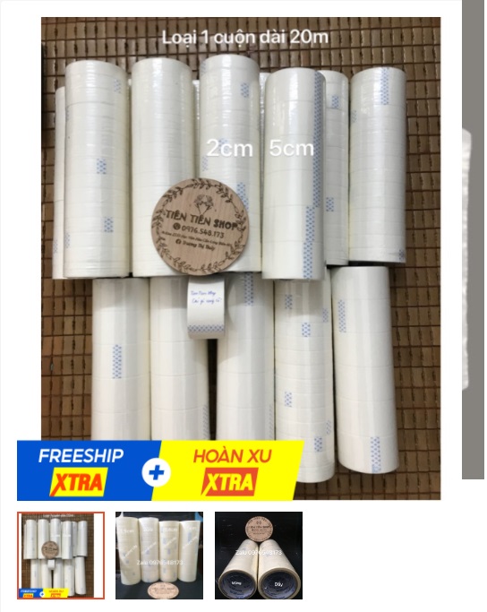 1 cây băng dính giấy viết chữ lên được