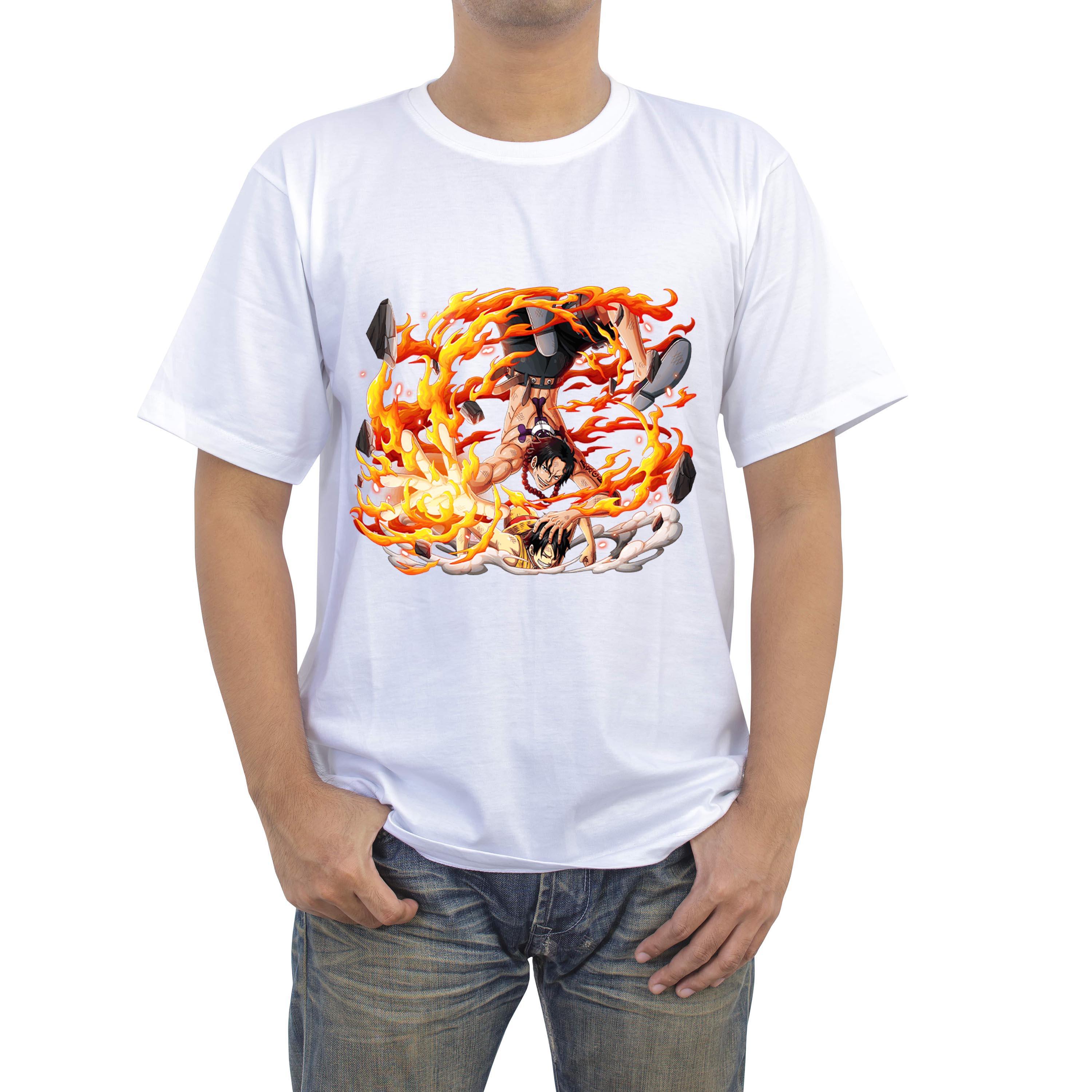 [HCM]Áo thun nam in hình D. ACE tóm Luffy