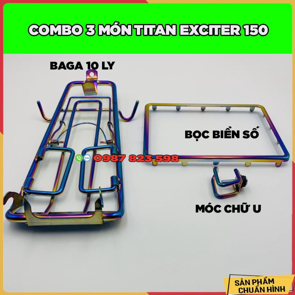 Combo 3 Món Titan Dành Cho Exciter 150 - Combo Ex 150  ( Như Ảnh)