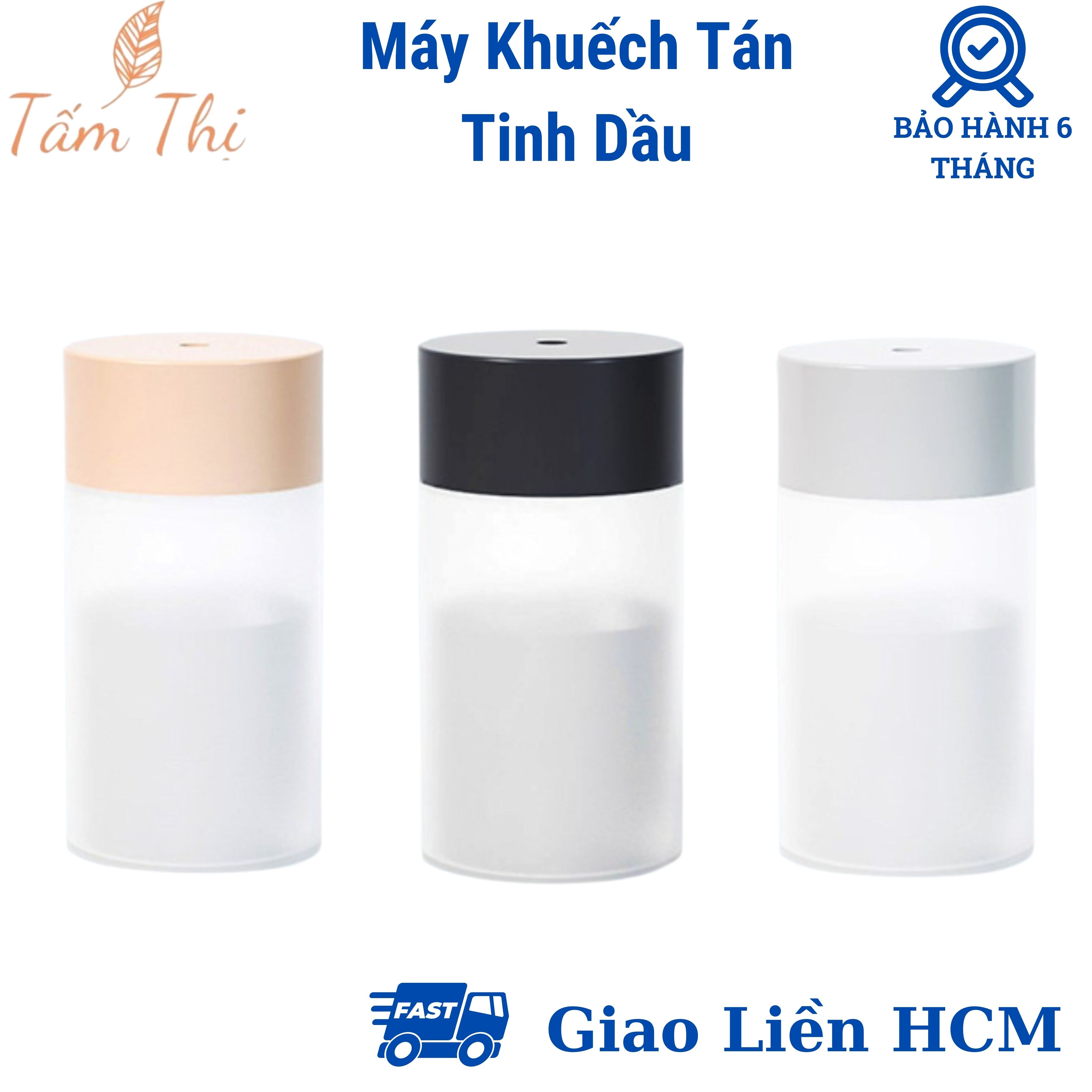 Máy Khuếch Tán Tinh Dầu Humidifier Hình Trụ Máy Phun Sương Tỏa Hương Tạo Ẩm Cho Phòng Ngủ & Xe Hơi Máy Xông Tinh Dầu Tấm Thị Shop Tạo Hương Thơm