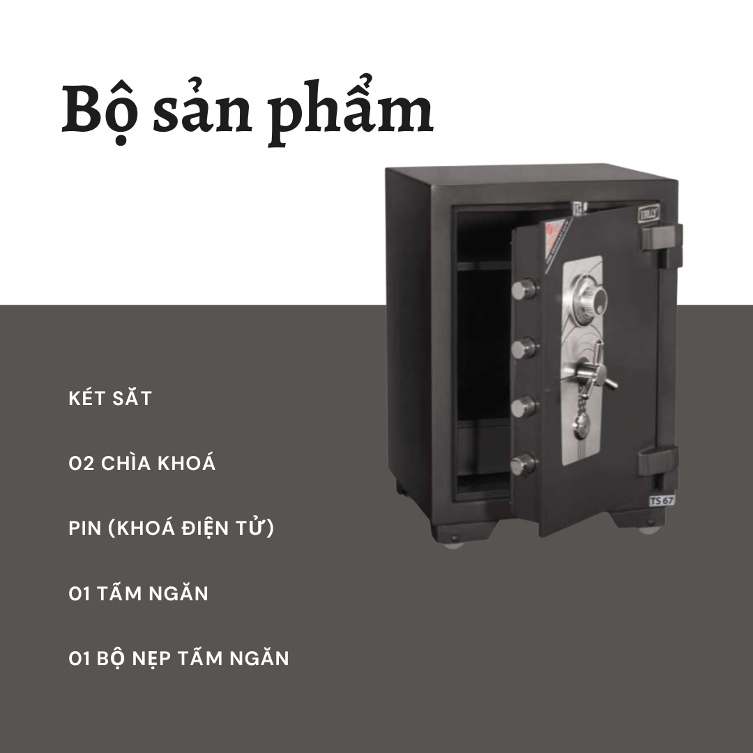 Két Sắt Truly TS-67 (151kg) Siêu Cường Lực Chống Đập