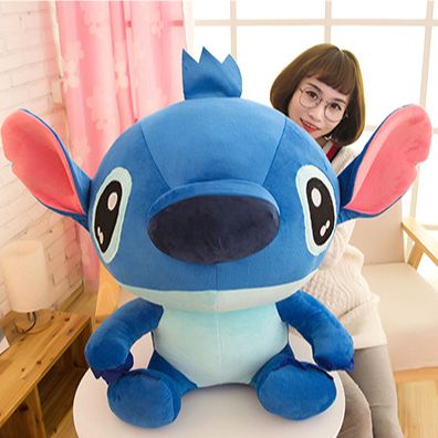 Gấu bông stitch xanh dễ thương lông mịn gòn mềm cho bé