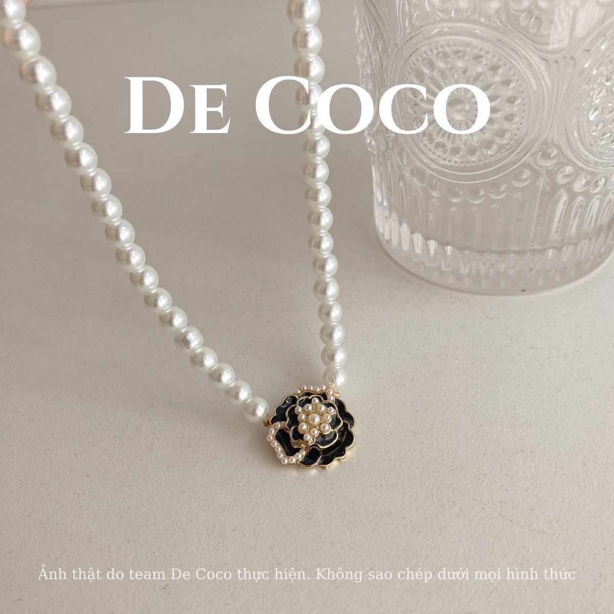 Vòng cổ choker ngọc trai Rosella De Coco