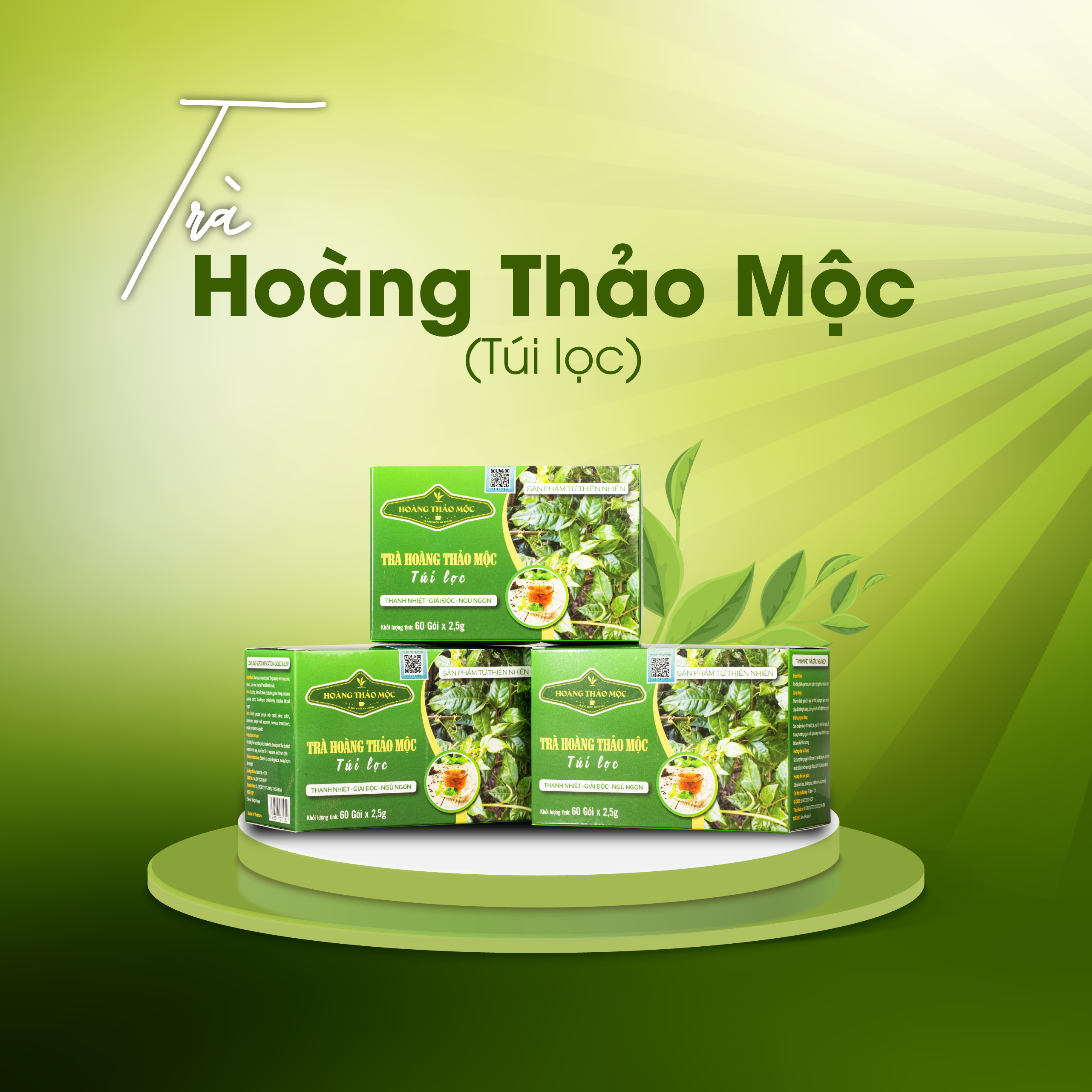 Trà Hoàng thảo mộc túi lọc