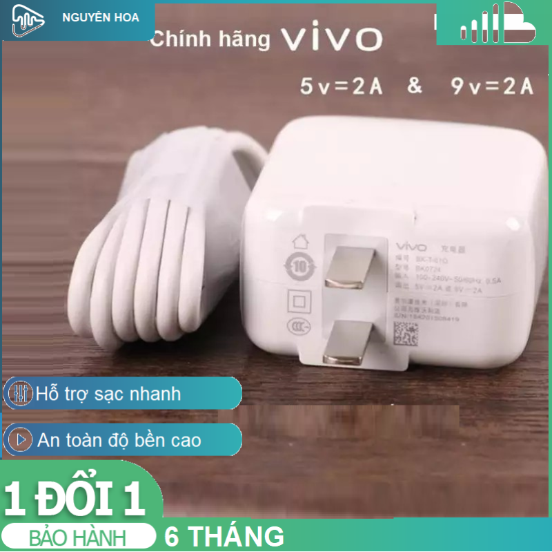 Bộ Sạc Nhanh Vivo Cho Vivo Y15, Vivo Y12, Vivo V9, Vivo Y93, Vivo Y91, Vivo Y71- Hàng Nhập Nhẩu