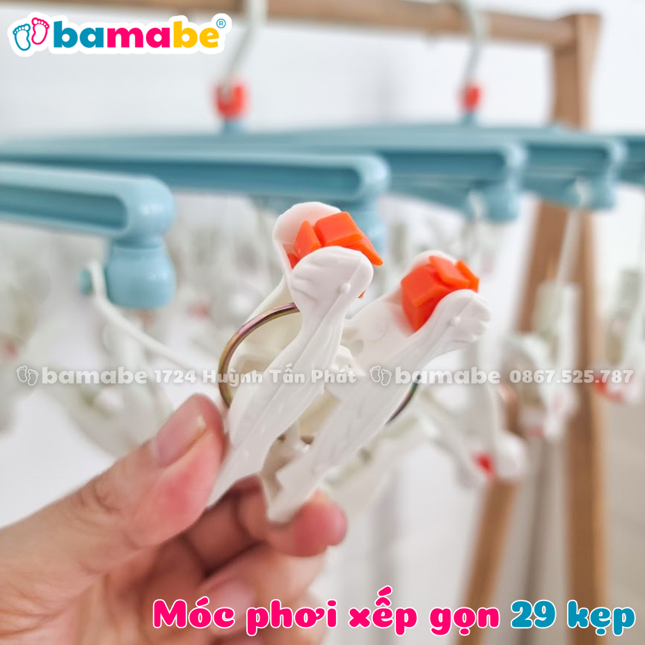 [HCM]Móc Phơi Quần Áo Xếp Gọn 29 Kẹp