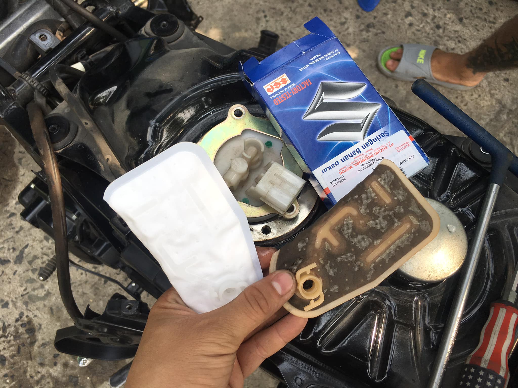 Lọc xăng suzuki raider satria Fi Nhập indo