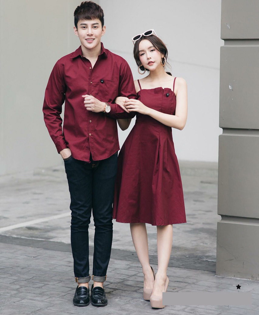 ÁO ĐÔI Set áo váy sơ mi đôi caro nam nữ màu đen cao cấp chất đẹp couple |  Shopee Việt Nam