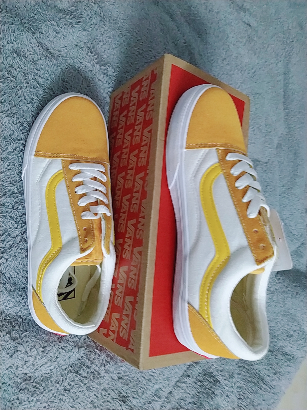GIÀY VANS STYLE 36 RETRO SPORT TRẮNG VÀNG [Ảnh Thật - Full Box]