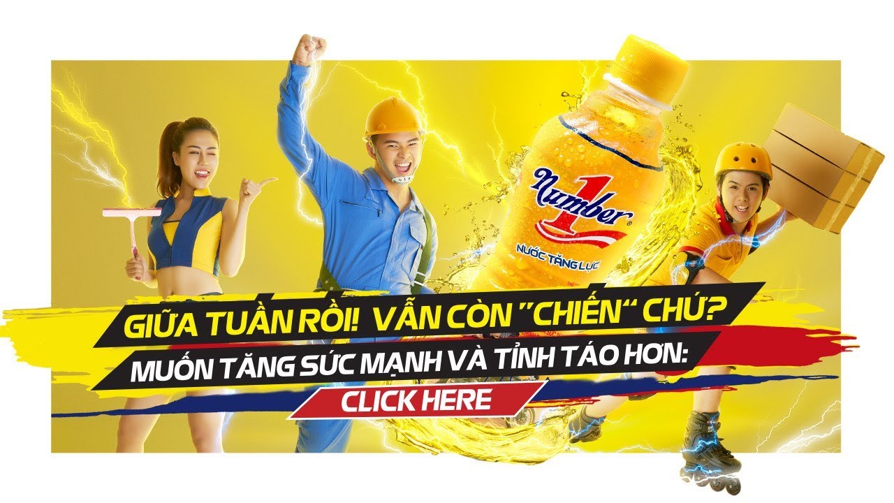 Combo 3 chai Nước tăng lực Number one chai 330ml