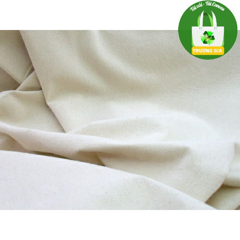 Vải canvas Màu Trắng may túi xách, vải bố vintage đẹp 100% Cotton không thấm nước