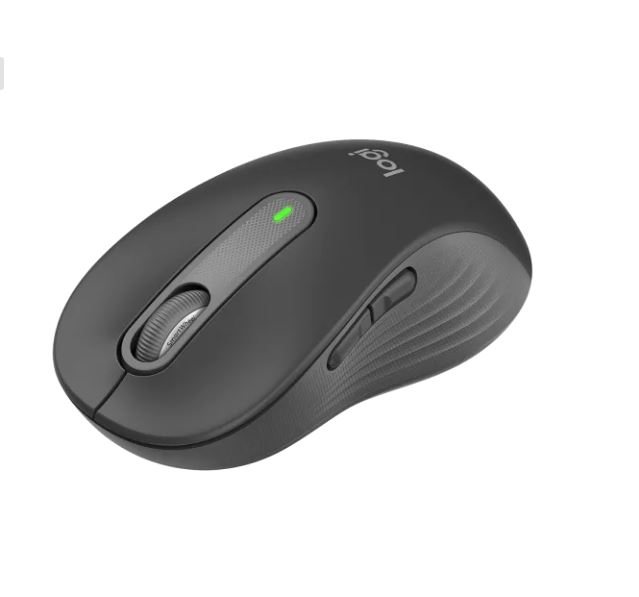 Genuine Logitech Signature M650 Bluetooth + Wireless Mouse (Black)