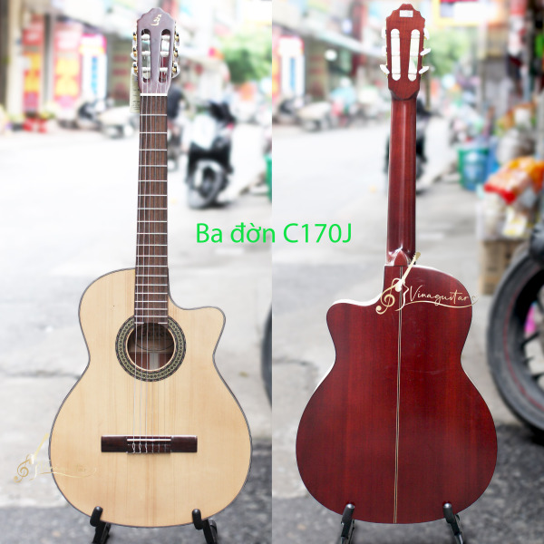 Đàn guitar classic Ba Đờn C170J - đàn guitar cổ điển - đàn guitar dây nilon - tặng full 12 phụ kiện và bao da - Vinaguitar phân phối chính hãng
