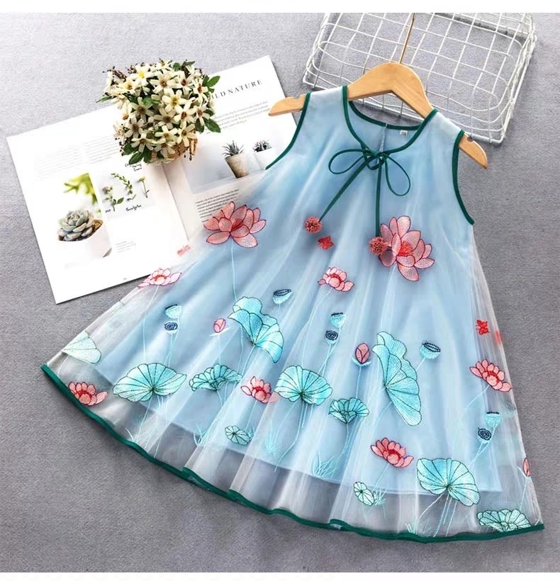 Váy Ren Sát Nách Cho Bé Gái (12-27Kg) (N00524)