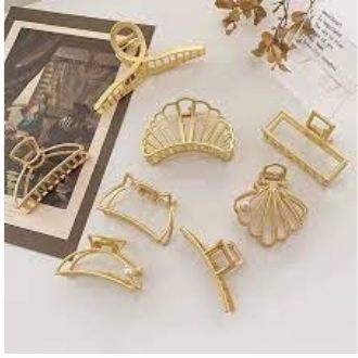 Set 8 Kẹp Tóc Mạ Vàng Sang Chảnh
