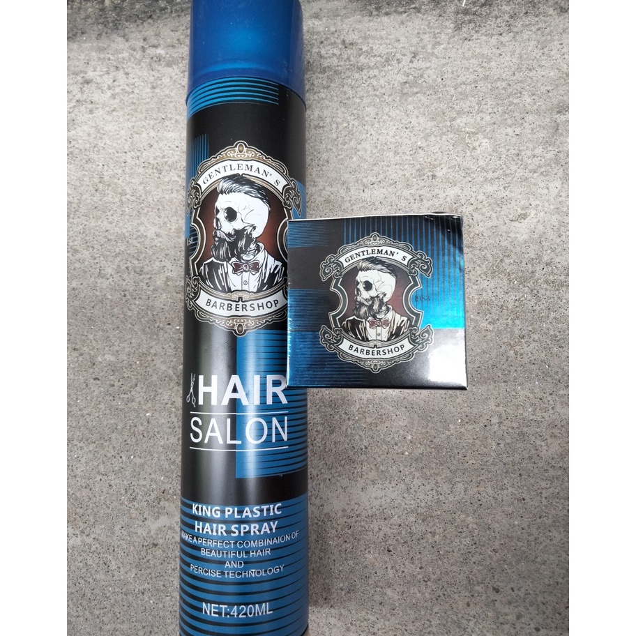 Combo sáp wax vuốt tóc gentleman"s clay wax+ gôm barbershop.