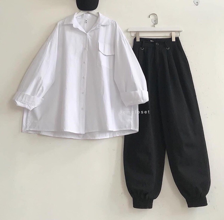 Áo sơ mi nữ đi học, đi chơi cute [SMD NẮP TÚI]