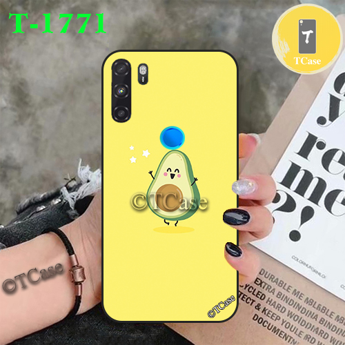 Ốp lưng Vsmart Active 3 dẻo đen in hình Trái Bơ