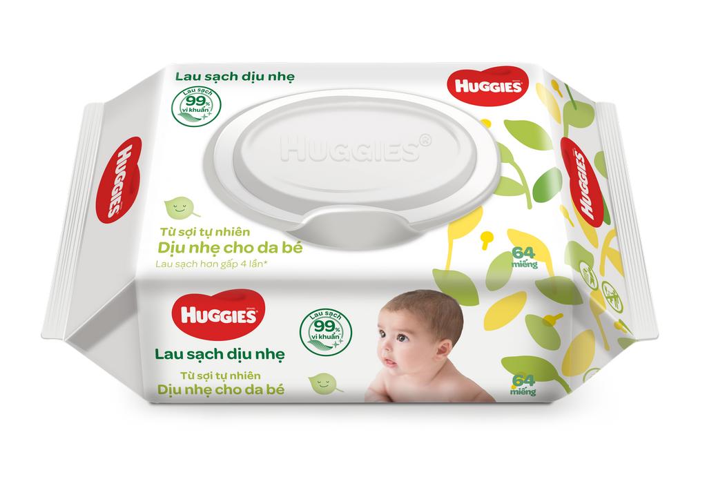 Khăn ướt Huggies có mùi 72 miếng