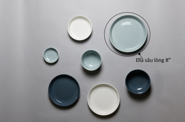 Erato - Đĩa sứ sâu lòng 8" Mono -에라토 모노 딥접시 8인치