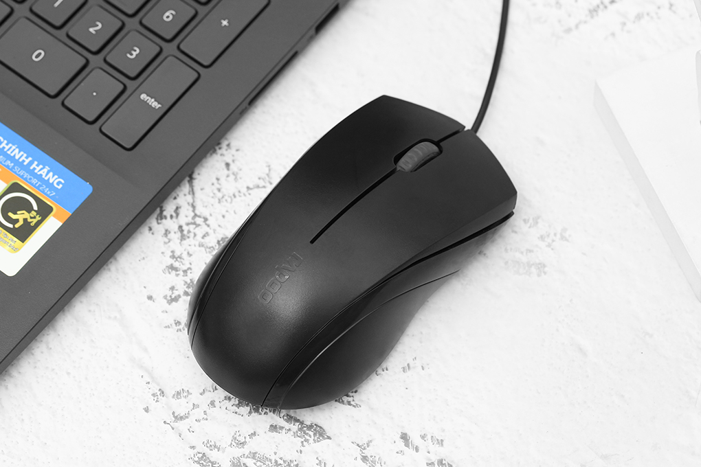 Chuột Có Dây Silent Rapoo N1200 Đen