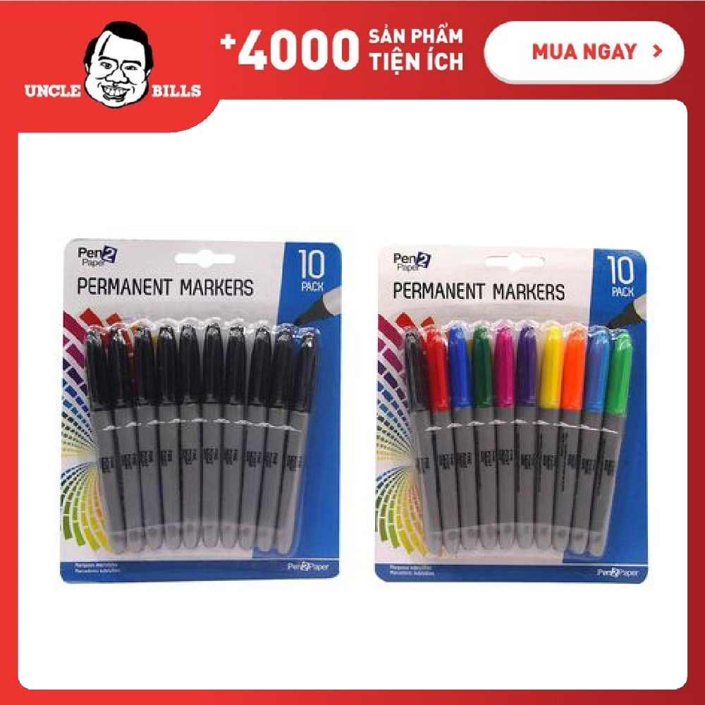 Bút Lông Đen 10 Cây UBL SE0061