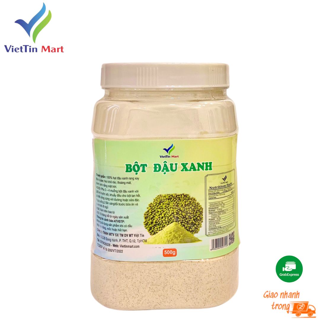 Bột đậu xanh nguyên chất 500g viettin mart