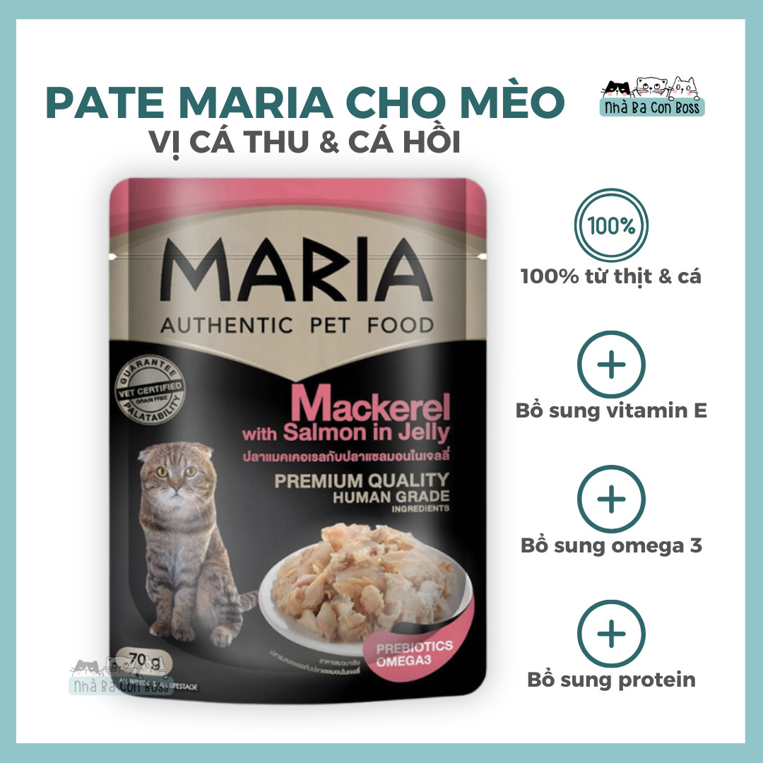 [Gói 70g] Pate Cao Cấp Cho Mèo Maria