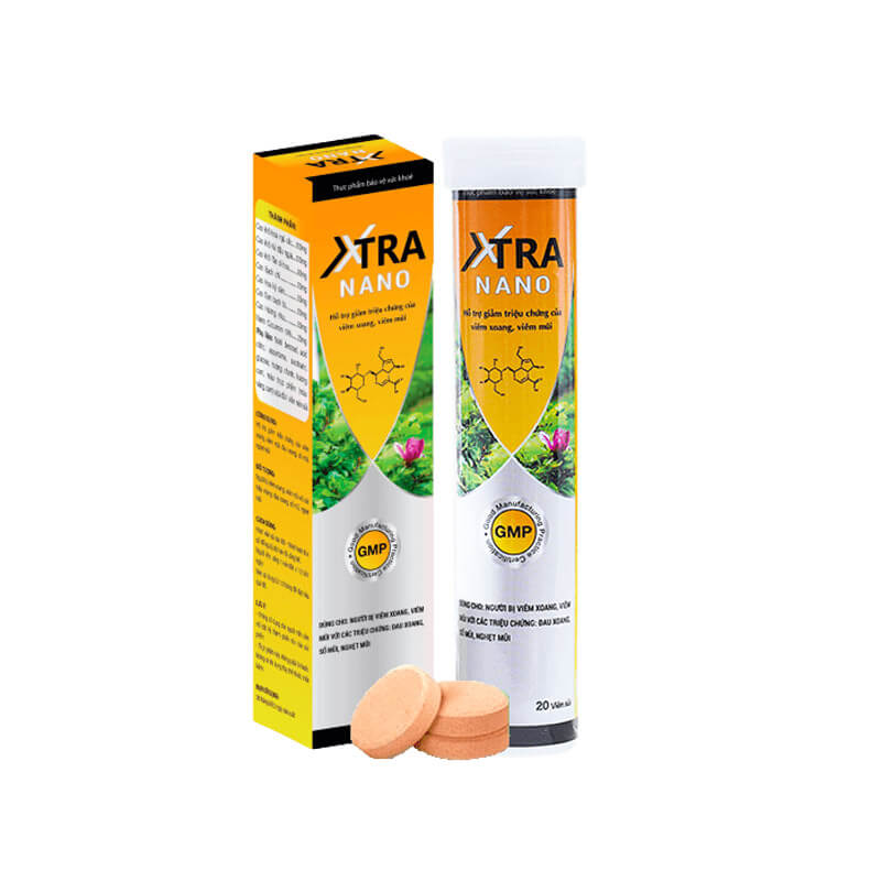 Xtra Nano - Viên sủi thảo dược hỗ trợ điều trị bệnh viêm xoang - DMPTD001