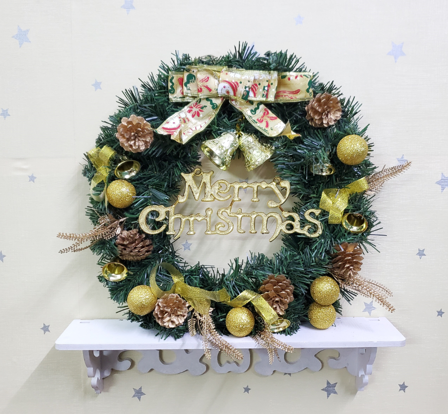Vòng hoa nguyệt quế vòng hoa noel trang trí mẫu D34