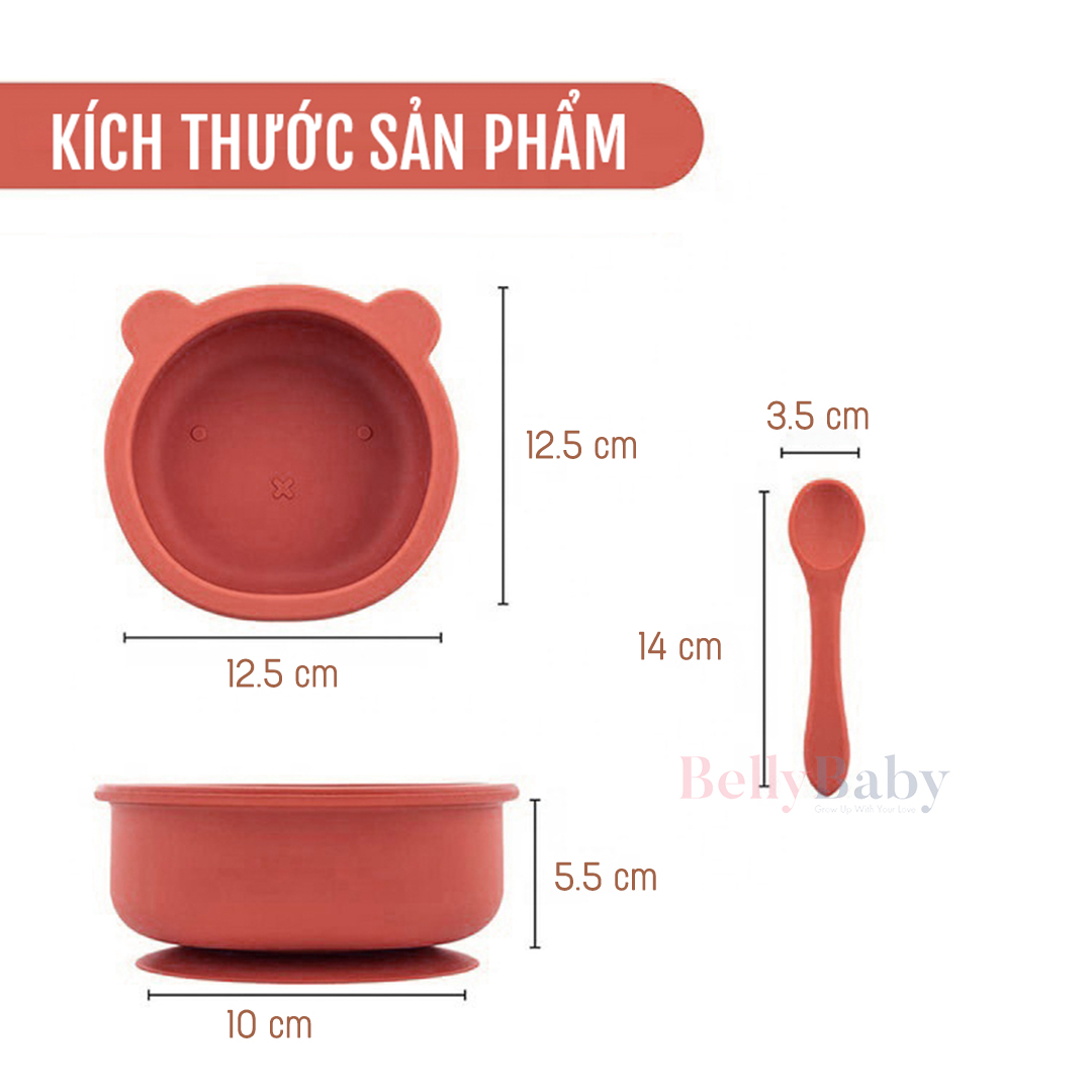 Bát ăn dặm Silicon, Bộ bát ăn dặm Belly Baby