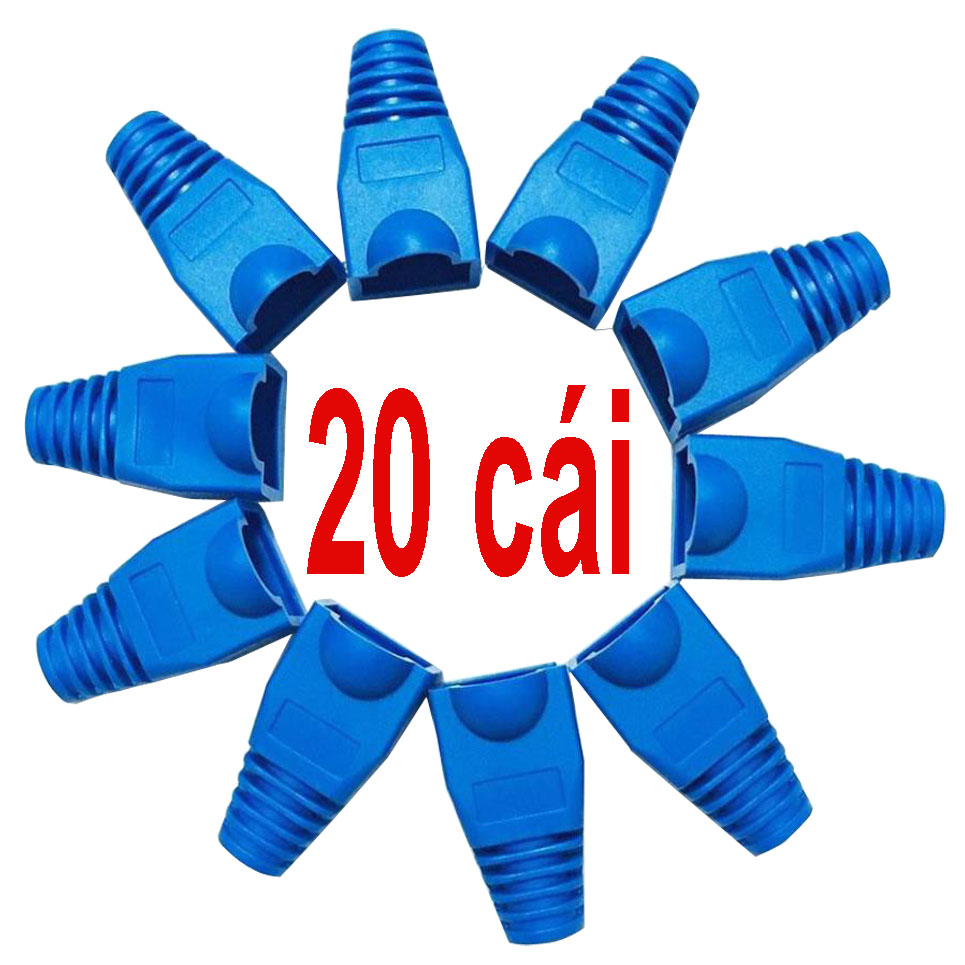 Combo 20 cái Đầu bọc RJ45 hạt mạng nhựa boc đầu mạng bọc hạt mạng