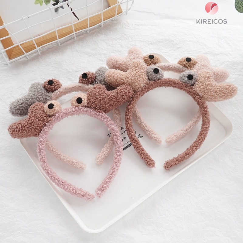 [HCM]Cài Tóc Trang Điểm Mắt To Lông Xù Siêu Cute