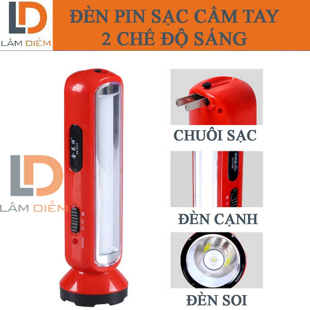 ĐÈN PIN SẠC CẦM TAY 2 CHẾ ĐỘ SÁNG 4110