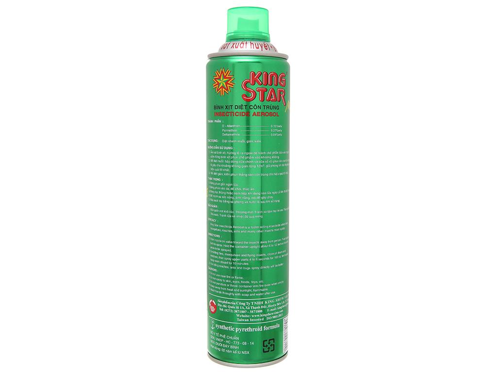Bình xịt muỗi, kiến, côn trùng  KING STAR  600ml