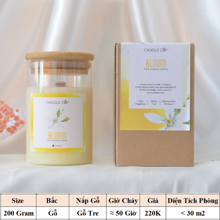 Nến Thơm hoa lài AGAYA Candle Cup - Mùi BLOOM