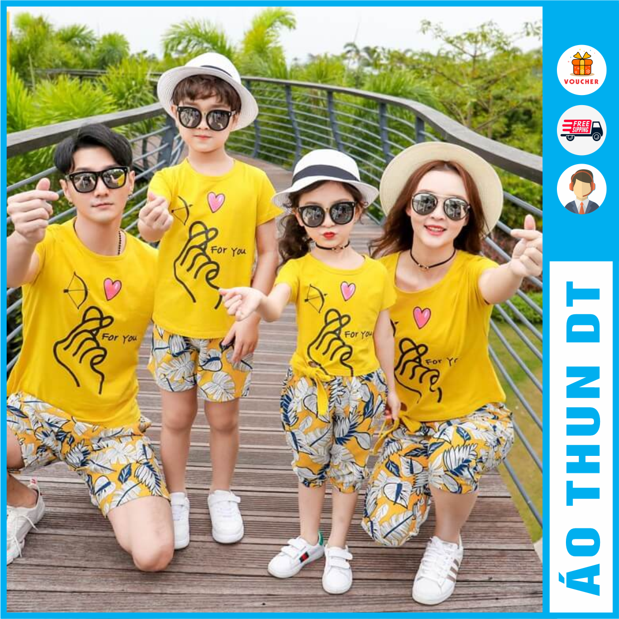 Áo thun gia đình bắn tym - Mẫu đẹp bán chạy