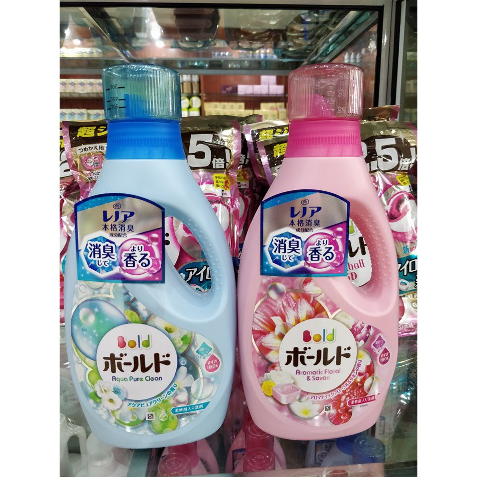 Nước giặt xả Bold màu hồng Nhật Bản (850g)
