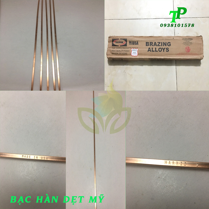 Combo 10 cây bạc hàn dẹt harris mỹ