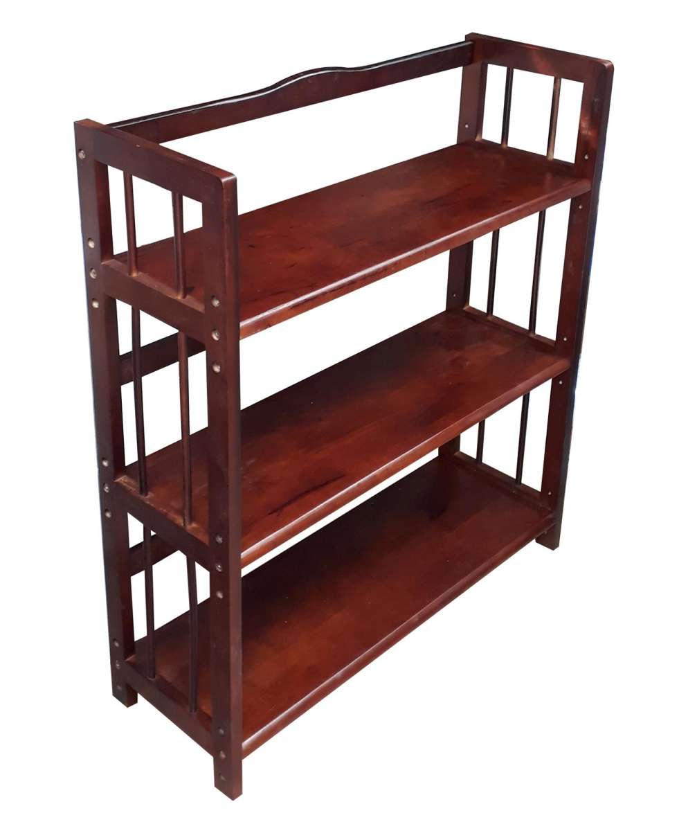 [HCM]Kệ sách 3 tầng rộng 100cm bằng gỗ (Màu nâu)