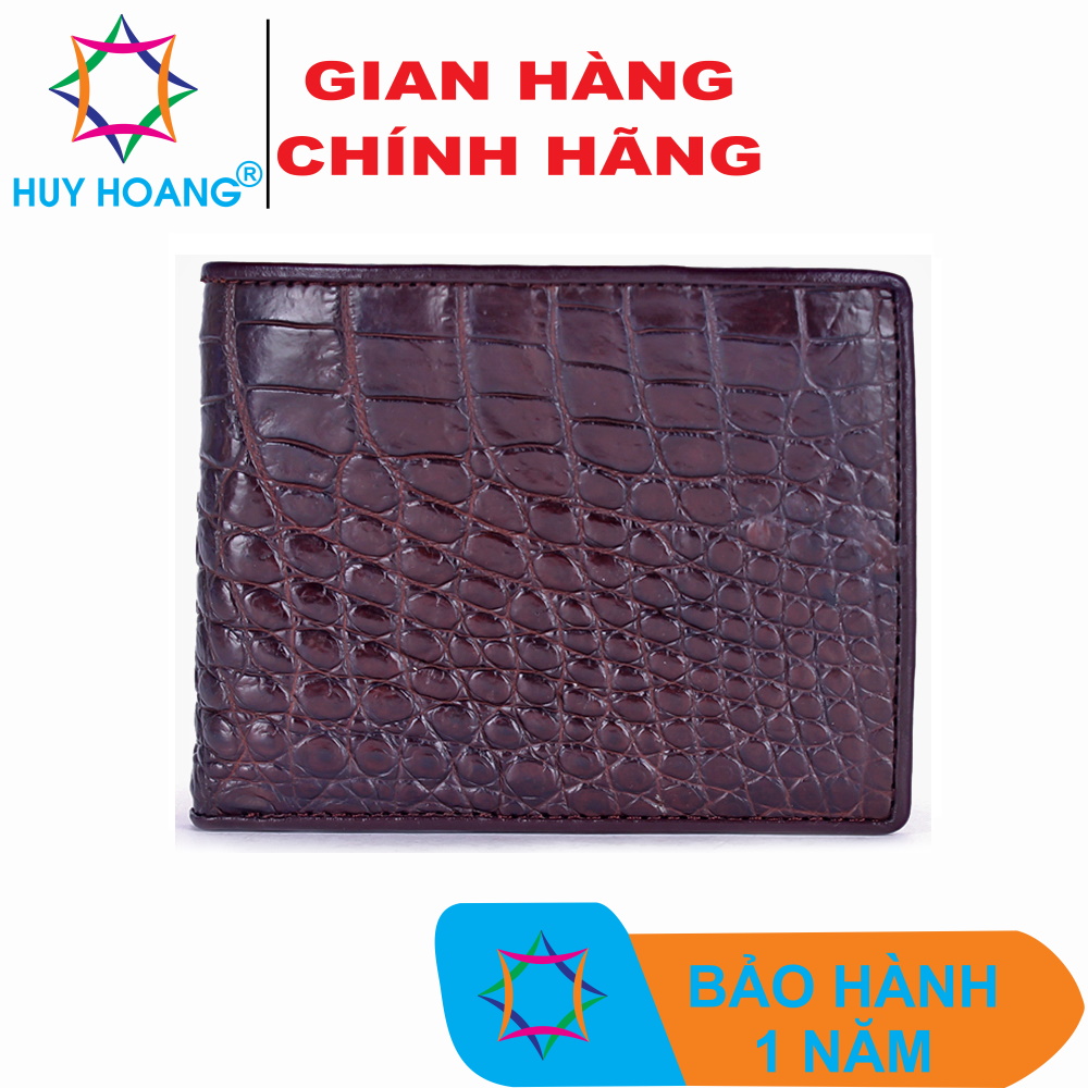 Ví nam da cá sấu màu nâu đất TH2240.