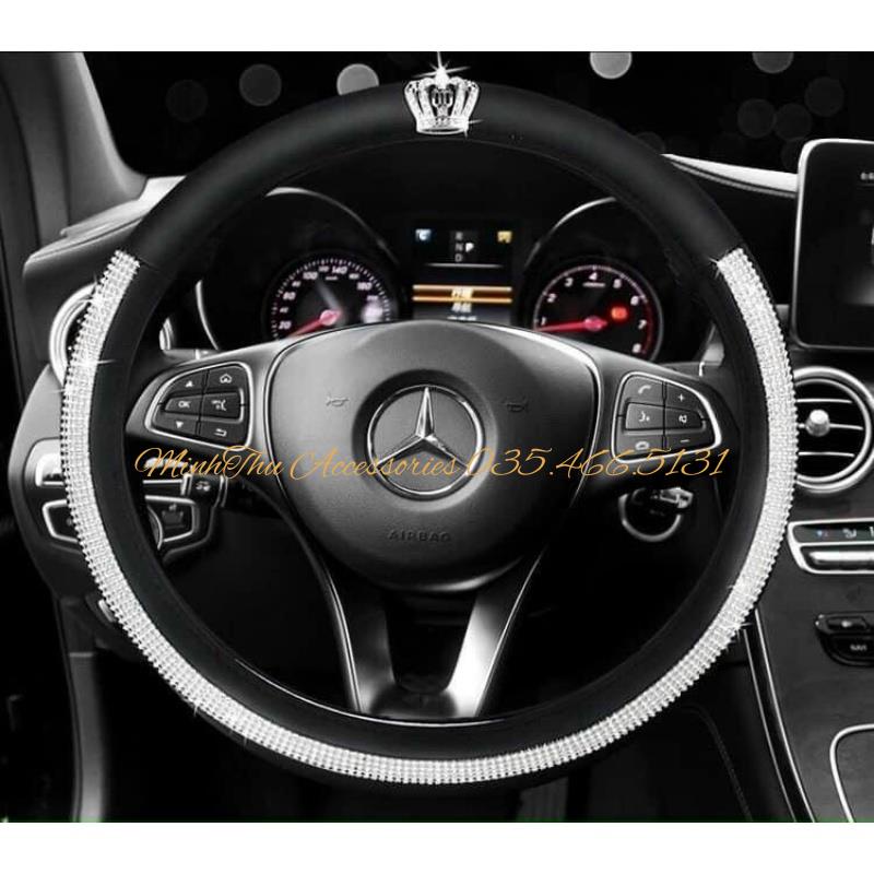 The steering wheel cover applique stone high-grade crown automobile decoration
